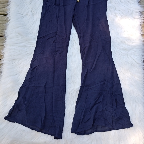 Women's See-Through Bell Bottom Pants - Picture 5 of 8